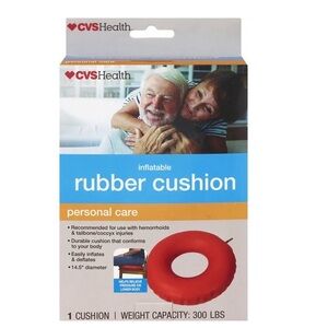 CVS Health Medical Rubber Inflatable Cushion -14.5” Diameter - 300lbs Capacity